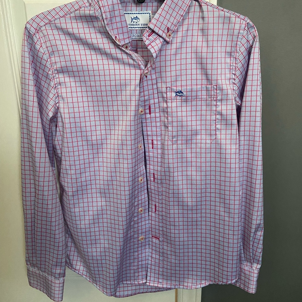 Boys-Southern Tide Button Down-size Med